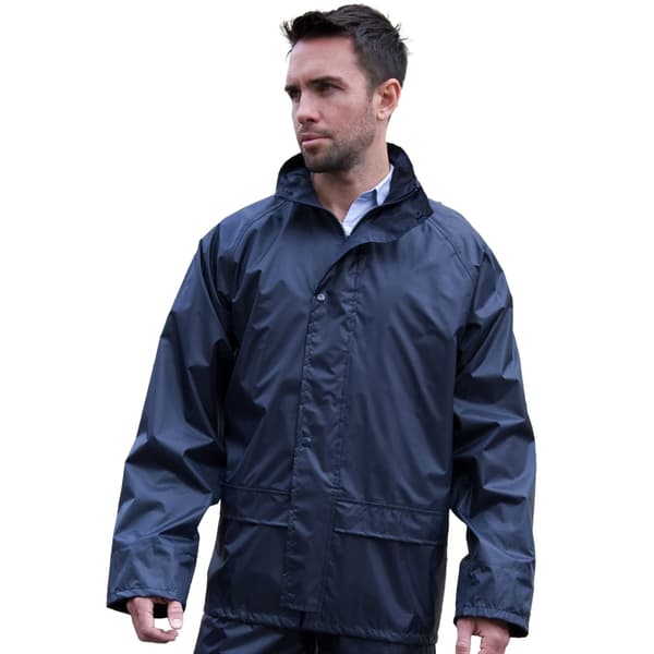 Result Herr Core Stormdri Regnjacka S Marinblå Navy Blue S