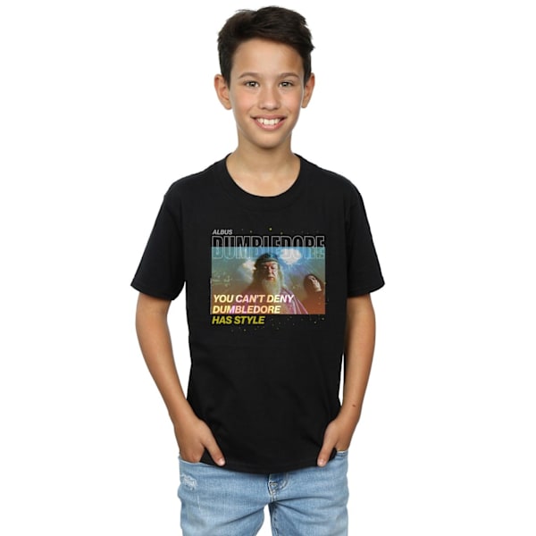 Harry Potter Boys Dumbledore Style T-Shirt 9-11 år Svart Black 9-11 Years