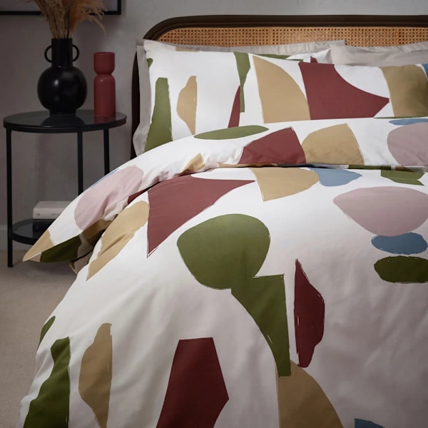 Hoem Meta Bomull Abstrakt Påslakanset King Flerfärgad Multicoloured King
