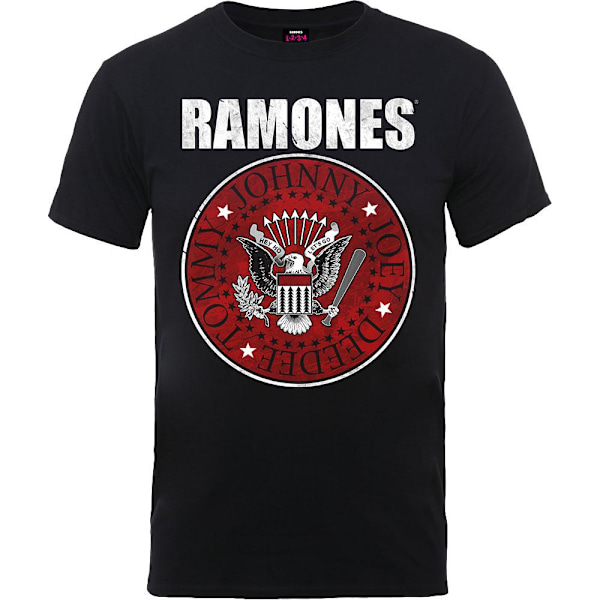 Ramones Unisex Vuxen Seal T-Shirt XL Svart Black XL