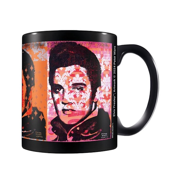 Elvis Presley Pop Panels Mugg One Size Svart/Rosa/Orange Black/Pink/Orange One Size