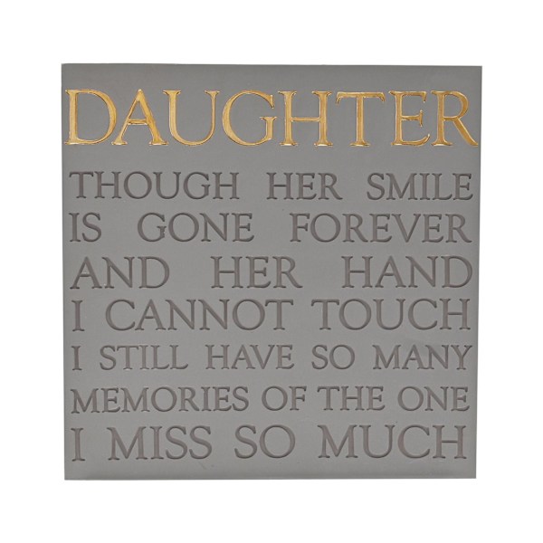 Thoughts of You Minnesplakett - Dotter One Size Grå Grey One Size
