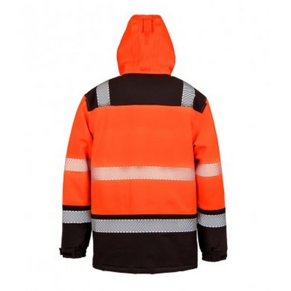 Resultat Vuxna Unisex Safe-Guard Safety Soft Shell Jacket XL Flu Fluorescent Orange/Black XL