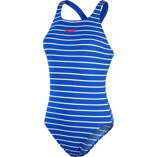 Speedo Womens/Ladies Medalist One Piece Swimsuit 18 UK Blå/Vit Blue/White 18 UK