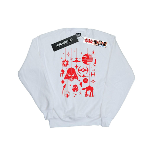 Star Wars Dam/Damer Jul Dekorationer Sweatshirt M Vit White M