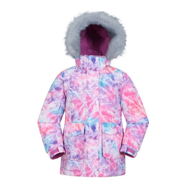 Mountain Warehouse Barn/Barn Abstract Vattenavvisande Jacka 5-6 År Ljusrosa Bright Pink 5-6 Years