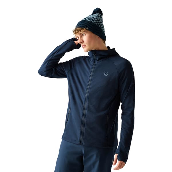 Regatta Herr Venture Stretch Hooded Midlayer S Marinblå Navy S