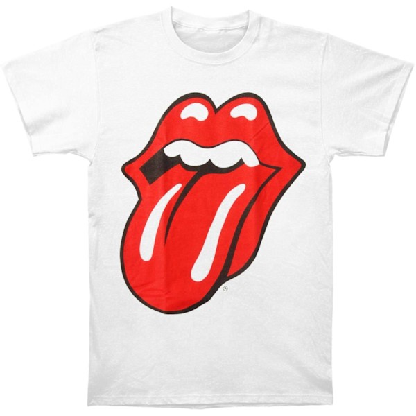 The Rolling Stones Unisex Classic T-Shirt S Vit White S