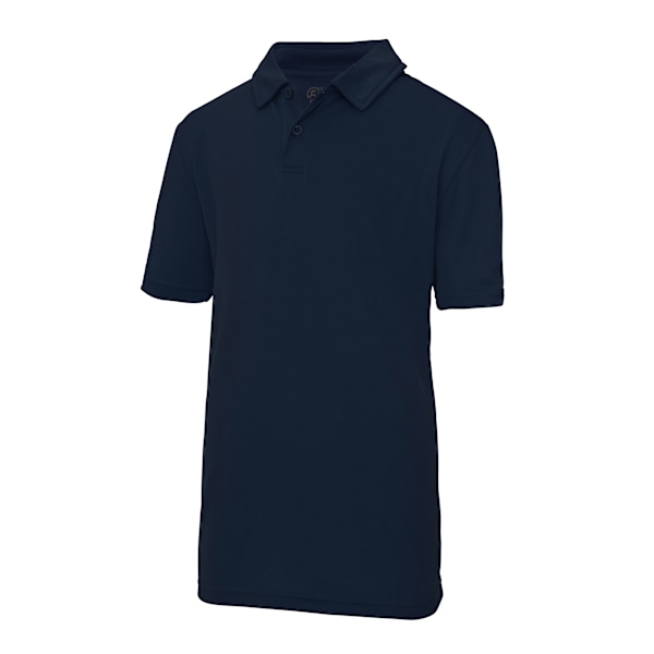Just Cool Kids Unisex Sports Polo Plain Shirt (2-pack) 9-11 French Navy 9-11 Years