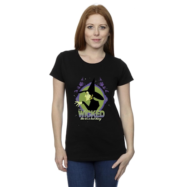 Trollkarlen från Oz Dam/Dam Wicked Witch Bomulls T-shirt XXL Svart Black XXL