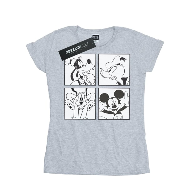Disney Dam/Damer Mickey, Donald, Goofy Och Pluto Boxad Bomull Sports Grey XL