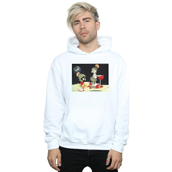 Looney Tunes Herr Bugs Bunny Spaced Hoodie 4XL Vit White 4XL