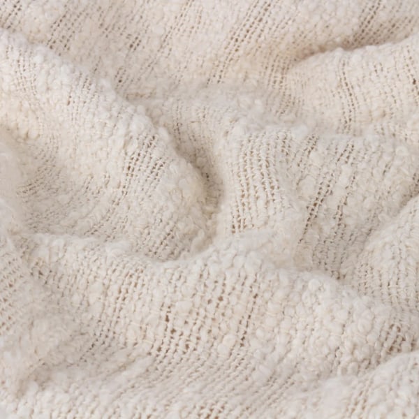 Yard Heath Tassel Throw 180cm x 130cm Ecru Ecru 180cm x 130cm