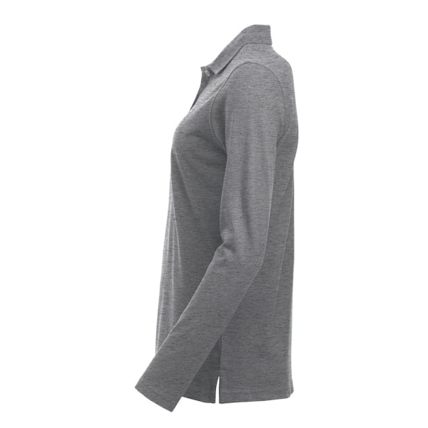 Clique Dam/Kvinnor Klassisk Marion Melange Långärmad Polo S Grey Melange M