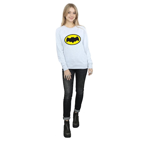 DC Comics Dam/Kvinnor Batman TV-serie Logotyp Sweatshirt XL Heather Heather Grey XL