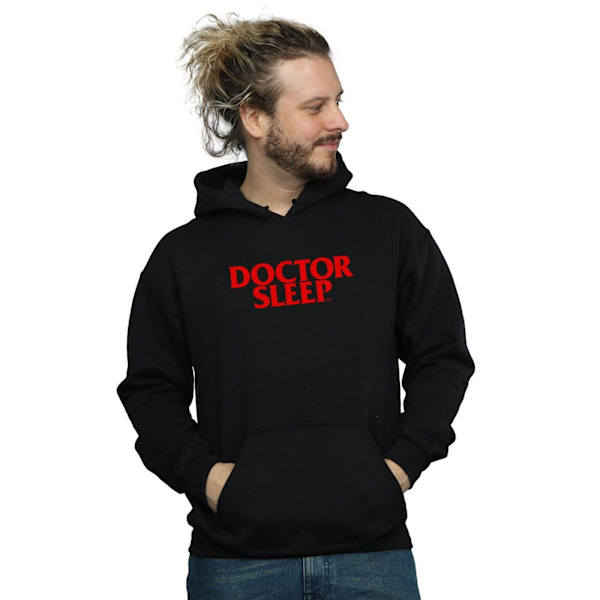 Doctor Sleep Mens Text Logo Hoodie L Svart Black L