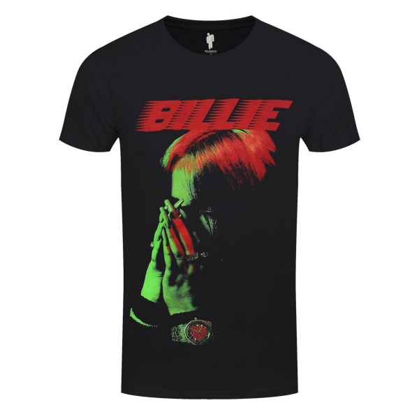 Billie Eilish Unisex Vuxenhänder Face Bomull T-shirt L Svart Black L