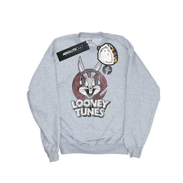 Looney Tunes Dam/Damer Bugs Bunny Logotyp Sweatshirt XL Heather Heather Grey XL
