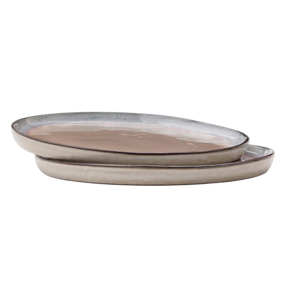 Vinga Nomimono Rund Tallrik (2-pack) One Size Beige Beige One Size