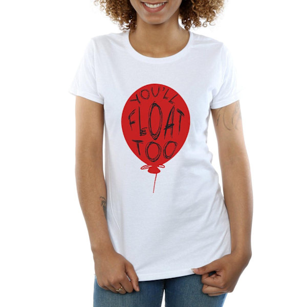 It Dam/Damer Pennywise You´ll Float Too Bomull T-Shirt S Vit White S