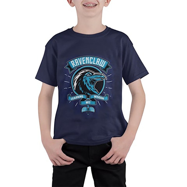 Harry Potter Barn/Barn Comic Style Ravenclaw T-shirt 7-8 år Blue 7-8 Years