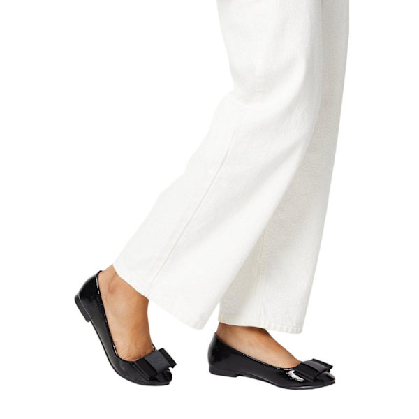 Dorothy Perkins Ballerina Flats med Rosett för Kvinnor/Damer Storlek 5 UK True Black 5 UK