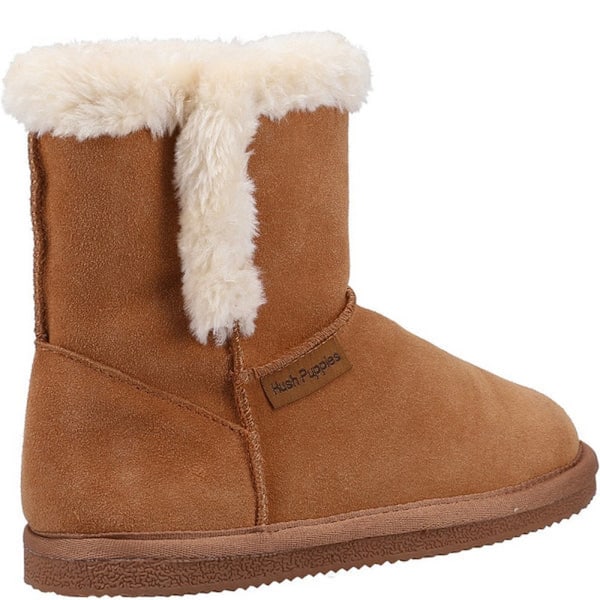 Hush Puppies Flickor Ashlynn Mocka Suede Tofflor 2 UK Tan 2 UK