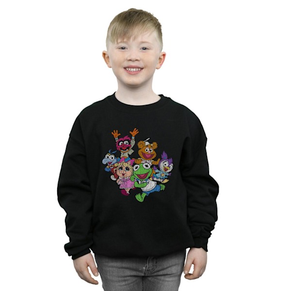Disney Pojkar The Muppets Muppet Babies Färg Grupp Sweatshirt 7 Black 7-8 Years