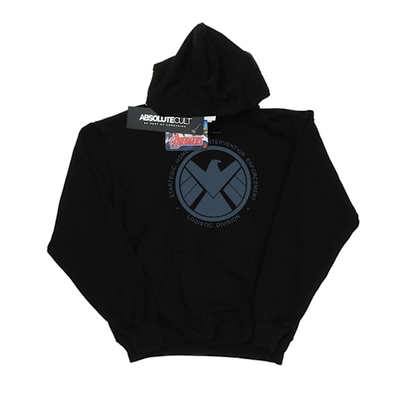 Marvel Mens Agents Of SHIELD Logistics Division Hoodie 4XL Svart Black 4XL
