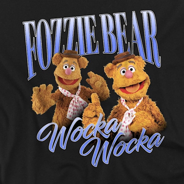 The Muppets Unisex Vuxen Bootleg Fozzie Bear T-Shirt M Svart Black M