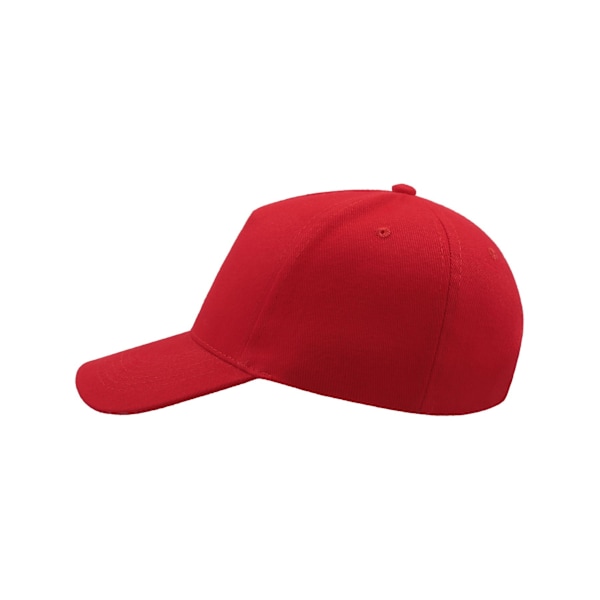 Atlantis Liberty Five Heavy Brush Cotton 5 Panel Cap One Size R Red One Size