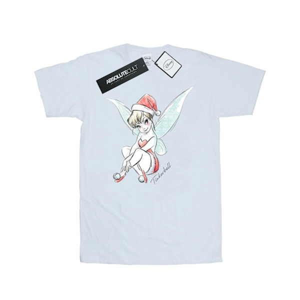 Disney Mens Tinkerbell Christmas Fairy T-Shirt L Vit White L