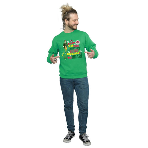 Elf Herr Julstämning Sweatshirt L Irländsk Grön Irish Green L