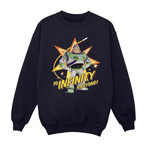 Disney Girls Toy Story Buzz To Infinity Sweatshirt 9-11 år N Navy Blue 9-11 Years