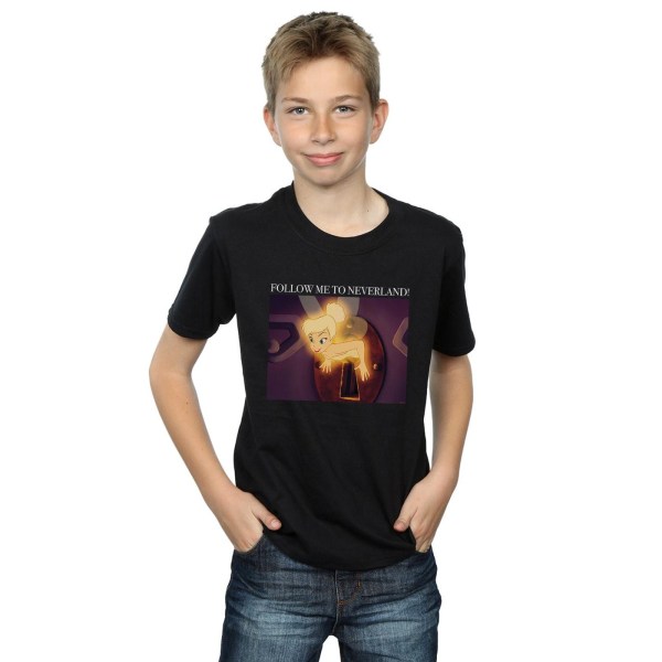 Disney Boys Tinker Bell Follow Me T-shirt 5-6 år Svart Black 5-6 Years