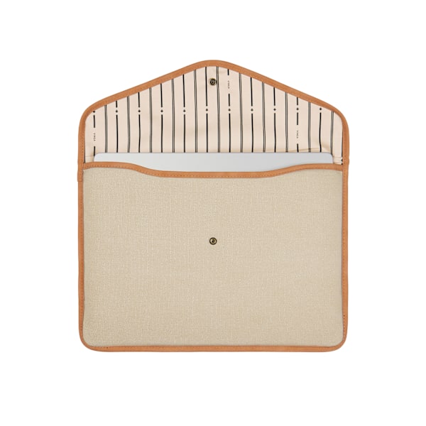 Vinga Bosler Laptopfodral i Återvunnen Canvas One Size Beige Beige One Size