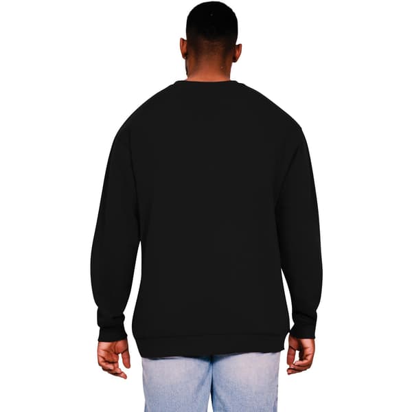 Casual Classics Herr Ringspun Bomull Stor Oversized Sweatshirt Black XXL