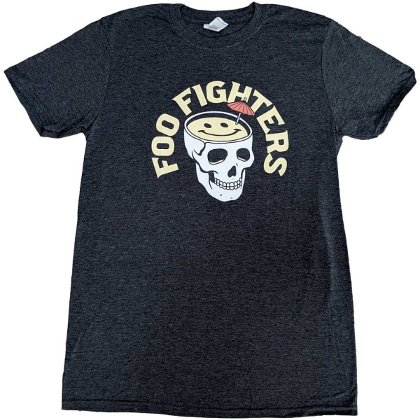 Foo Fighters Unisex Vuxen Skull Cocktail T-shirt XXL Svart Black XXL