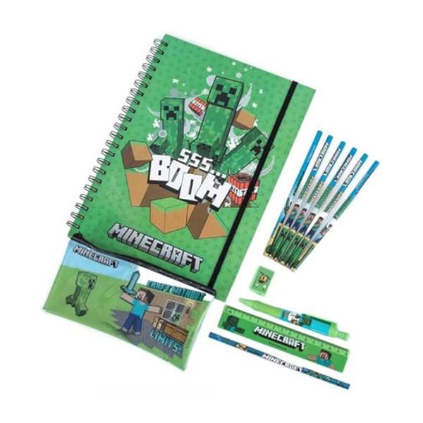 Minecraft A4 Bumper Stationery Set One Size Grön Green One Size
