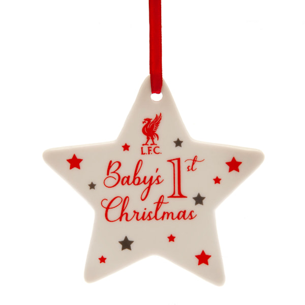 Liverpool FC Babys första juldekoration One Size Vit/Röd White/Red One Size