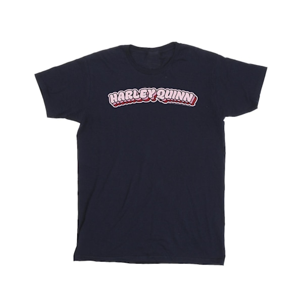 DC Comics Pojkar Batman Harley Quinn Logotyp T-shirt 7-8 år Marinblå Navy Blue 7-8 Years