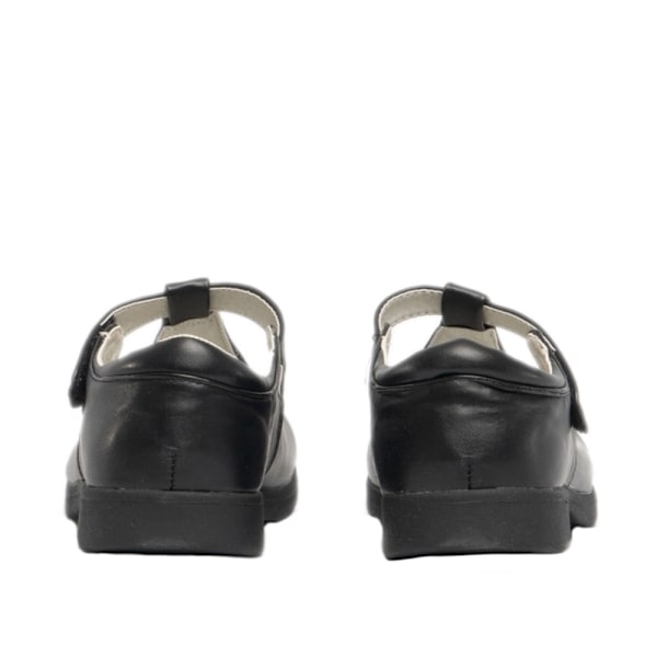 Boulevard flickor touch-fastening T-bar skor 2 UK svart matt Black Matt 2 UK