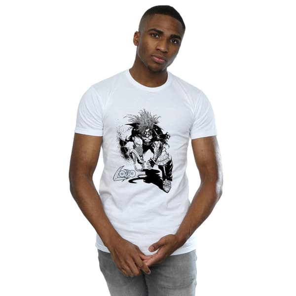 DC Comics Herr Lobo Sketch T-shirt S Vit White S