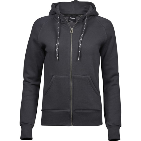 Tee Jays Dam/Dam Fashion Dragkedja Huvtröja S Mörkgrå Dark Grey S