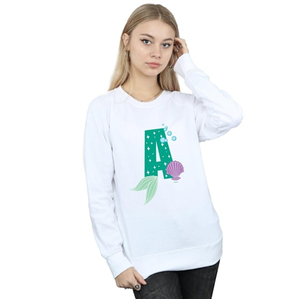 Disney Dam/Kvinnor Alfabetet A Är För Ariel Sweatshirt M Vit White M