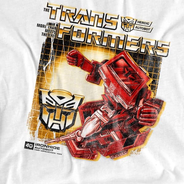 Transformers Herr Ironhide Box 40-års T-shirt S Vit White S