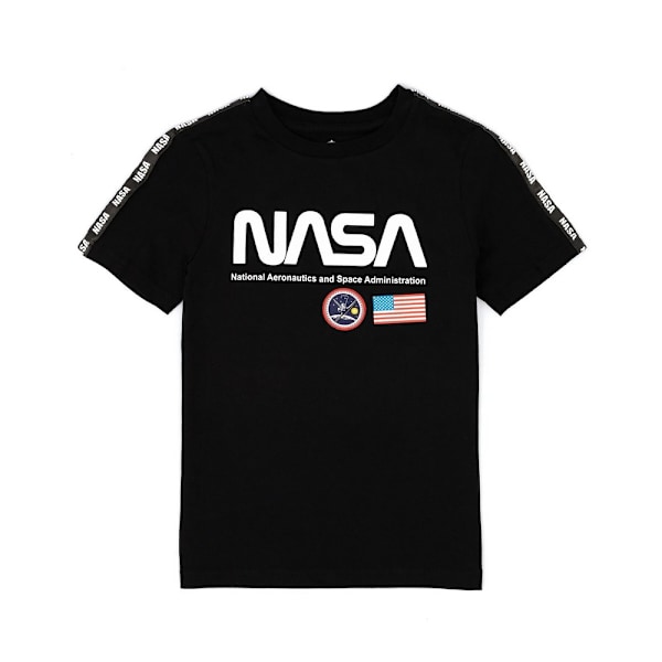 NASA Barn/Barn Logo T-shirt 7-8 år Svart/Vit Black/White 7-8 Years