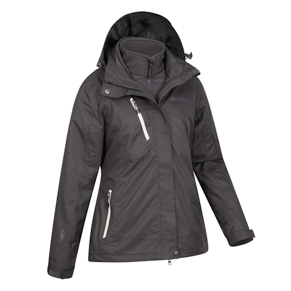 Mountain Warehouse Dam/Damer Bracken Melange 3 i 1 Jacka Black 10 UK