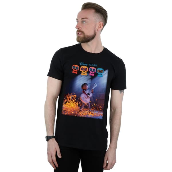 Disney Herr Coco Miguel Spelar Gitarr T-Shirt M Svart Black M