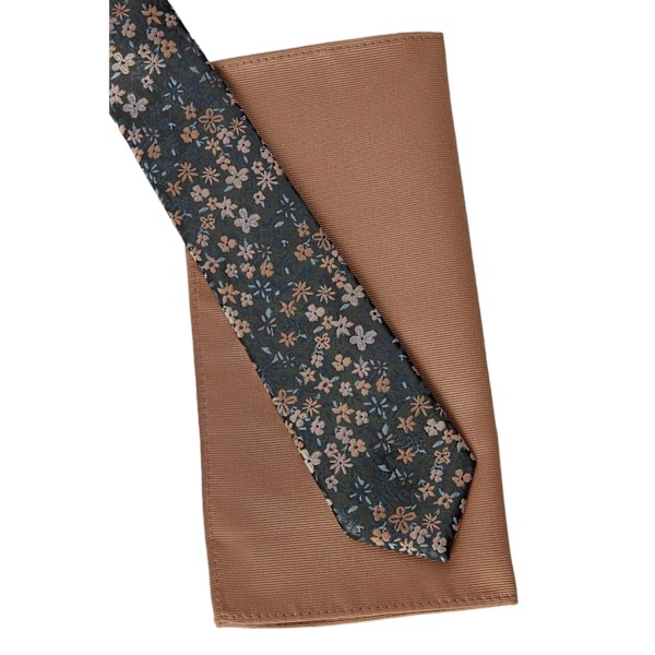 Burton Herr Ditsy Print Twill Slips & Näsduk Set One Size Rust/Multicoloured One Size